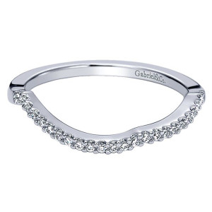 Gabriel 14 Karat Curved Matching Wedding Band WB5712W44JJ