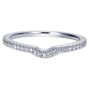 Gabriel 14 Karat Curved Matching Wedding Band WB6414W44JJ