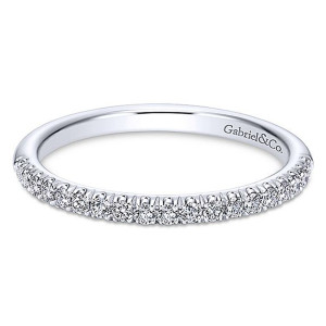 Gabriel 14 Karat Straight Matching Wedding Band WB6990W44JJ