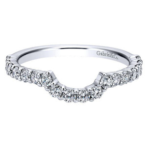 Gabriel 14 Karat Curved Matching Wedding Band WB7029W44JJ