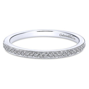 Gabriel 14 Karat Straight Matching Wedding Band WB7280W44JJ