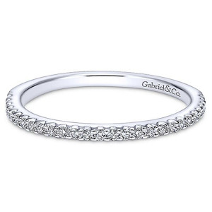 Gabriel 14 Karat Straight Matching Wedding Band WB7295W44JJ