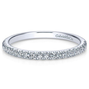 Gabriel 14 Karat Straight Matching Wedding Band WB7477W44JJ