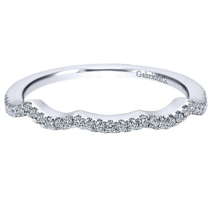 Gabriel 14 Karat Curved Matching Wedding Band WB7796W44JJ