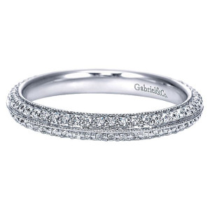 Gabriel 14 Karat Straight Matching Wedding Band WB7827W44JJ