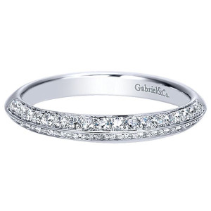 Gabriel 14 Karat Straight Matching Wedding Band WB8185W44JJ