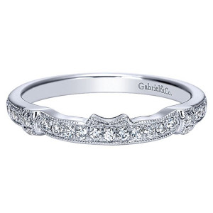 Gabriel 14 Karat Curved Matching Wedding Band WB8621W44JJ