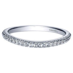 Gabriel 14 Karat Curved Matching Wedding Band WB8647W44JJ