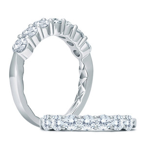 A.JAFFE 18 Karat Classic Diamond Wedding / Anniversary Ring WR1029Q