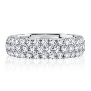 A.JAFFE Platinum Metropolitan Diamond Anniversary Band WRC1116