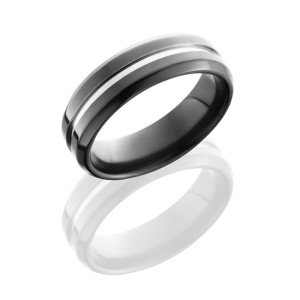 Lashbrook Z7B/11(NS) POLISH Zirconium Wedding Ring or Band