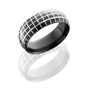 Lashbrook Z8D/MSS POLISH Zirconium Wedding Ring or Band