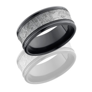 Lashbrook Z9REC15/METEORITE POLISH Meteorite Wedding Ring or Band