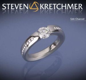 Steven Kretchmer Tension Set, Engagement Rings, Authorized Retailer