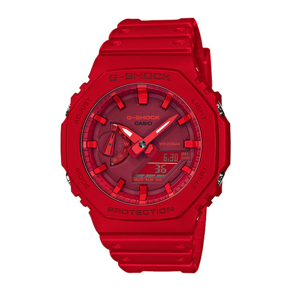 Casio G-Shock GA2100-4A Analog-Digital Watch, Red | TQ Diamonds