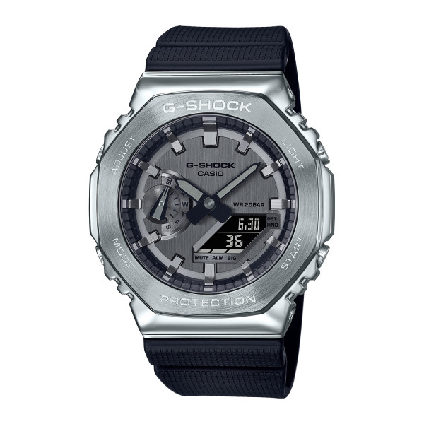 (116)【未使用】G-SHOCK　シルバー　GM2100　カシオーク Casio GM2100-1A: G-Steel Analog-Digital Watch | TQ Diamonds