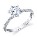 Parade New Classic Bridal R2695B/R1 Platinum Diamond Engagement