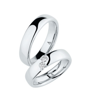 243654 Christian Bauer Platinum Diamond Wedding Ring / Band
