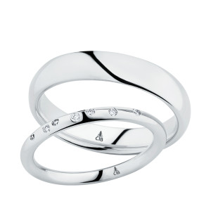 244779 Christian Bauer Platinum Diamond Wedding Ring / Band