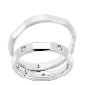 244818 Christian Bauer 14 Karat Diamond Wedding Ring / Band