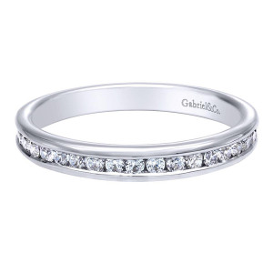 Gabriel 14 Karat Contemporary Wedding Band WB9710W44JJ