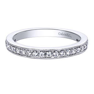 Gabriel 14 Karat Contemporary Wedding Band WB9336W44JJ