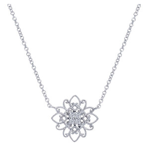Gabriel Fashion 14 Karat Victorian Necklace NK4210W45JJ