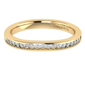 Gabriel 14 Karat Contemporary Wedding Band WB7516Y44JJ