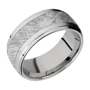 Lashbrook 10DGE15/METEORITE Titanium Wedding Ring or Band