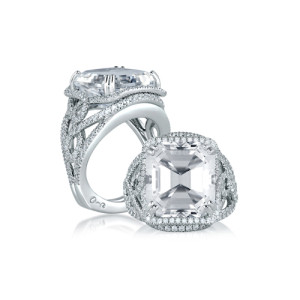 A.JAFFE 18 Karat Signature Engagement Ring MES604