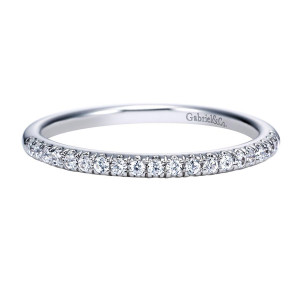 Gabriel 14 Karat Contemporary Wedding Band WB8030W44JJ