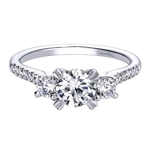 Gabriel 14 Karat Contemporary Engagement Ring ER9387W44JJ
