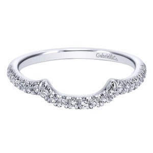 Gabriel 14 Karat Contemporary Wedding Band WB10157W44JJ