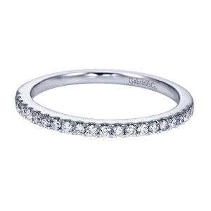 Gabriel 14 Karat Contemporary Wedding Band WB6948W44JJ
