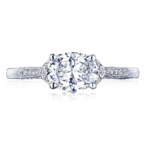 Tacori 2655OV8X6 18 Karat Simply Tacori Engagement Ring