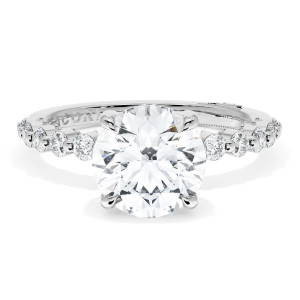 Tacori 2666RD8PL Platinum Sculpted Crescent Engagement Ring
