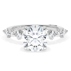 Tacori 272937RD8W 18 Karat Sculpted Crescent Engagement Ring