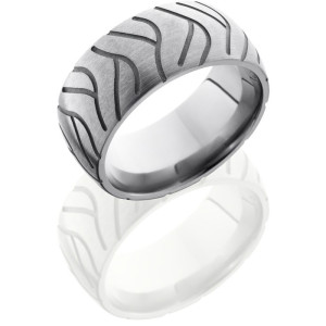 Lashbrook 10DCyclesuper2 Sand-Satin Titanium Wedding Ring or Band
