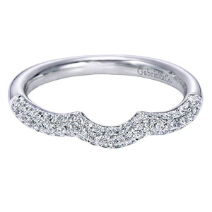 Gabriel 14 Karat Contemporary Wedding Band WB6272W44JJ