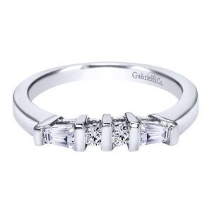 Gabriel Platinum Contemporary Wedding Band WB2791PT3JJ