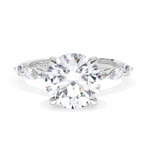 Tacori 42225RD9W 18 Karat Sculpted Crescent Engagement Ring