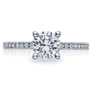 Tacori 41-15RD6 18 Karat Sculpted Crescent Engagement Ring