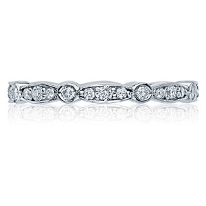 47-2ET Platinum Tacori Sculpted Crescent Diamond Wedding Ring
