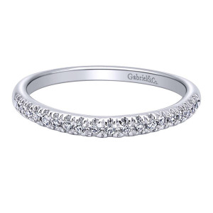 Gabriel 14 Karat Contemporary Wedding Band WB10285W44JJ