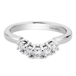 Gabriel 14 Karat Contemporary Wedding Band WB9263W44JJ