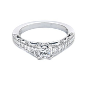 Tacori 18 Karat Crescent Engagement Ring HT2510PR512X