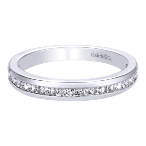 Gabriel 14 Karat Contemporary Wedding Band WB9684W44JJ