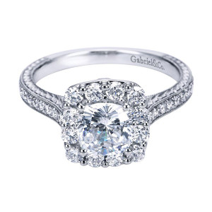 Gabriel 14 Karat Victorian Engagement Ring ER7500W44JJ