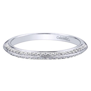 Gabriel 14 Karat Contemporary Wedding Band WB9305W44JJ