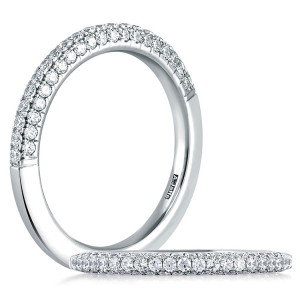 A.JAFFE Classic 18 Karat Diamond Wedding Ring MR1534 / 50